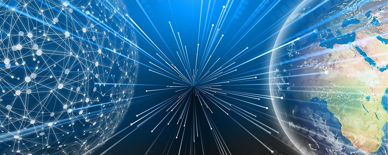 Digital network connecting the globe
